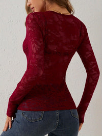 Dames Kanten Top met Elegante Pasvorm – Verfijnd & Tijdloos – Alize