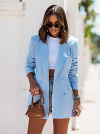 Dames Blazer met Lange Mouwen – Elegant & Tijdloos – Améliane