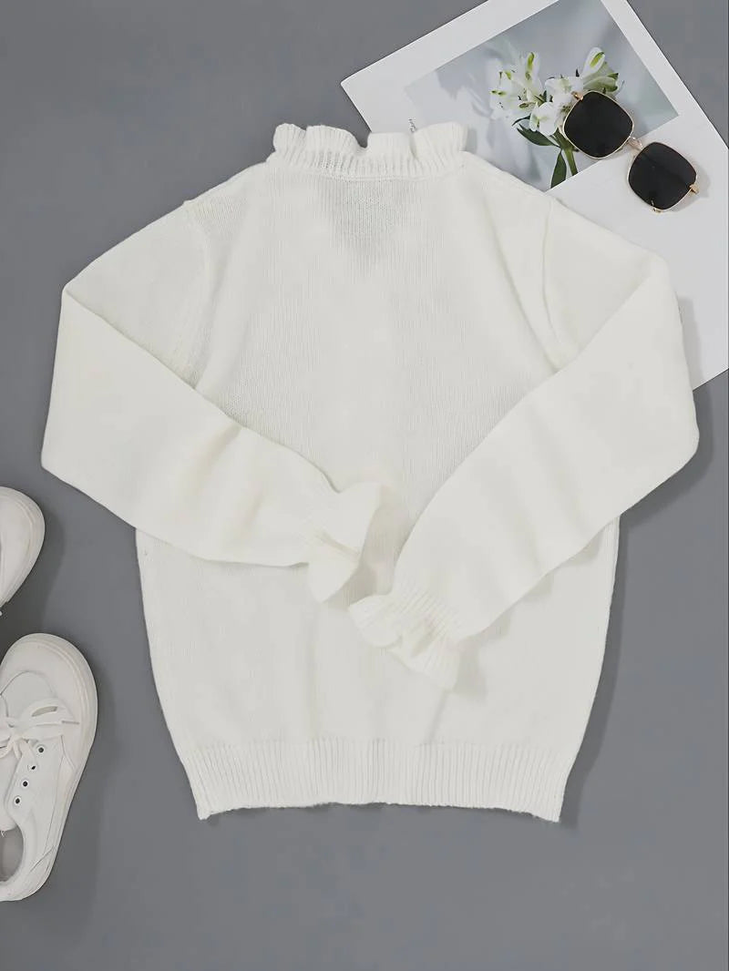Dames Blouse met Ruches en Knopen – Elegant & Vrouwelijk – Élisa