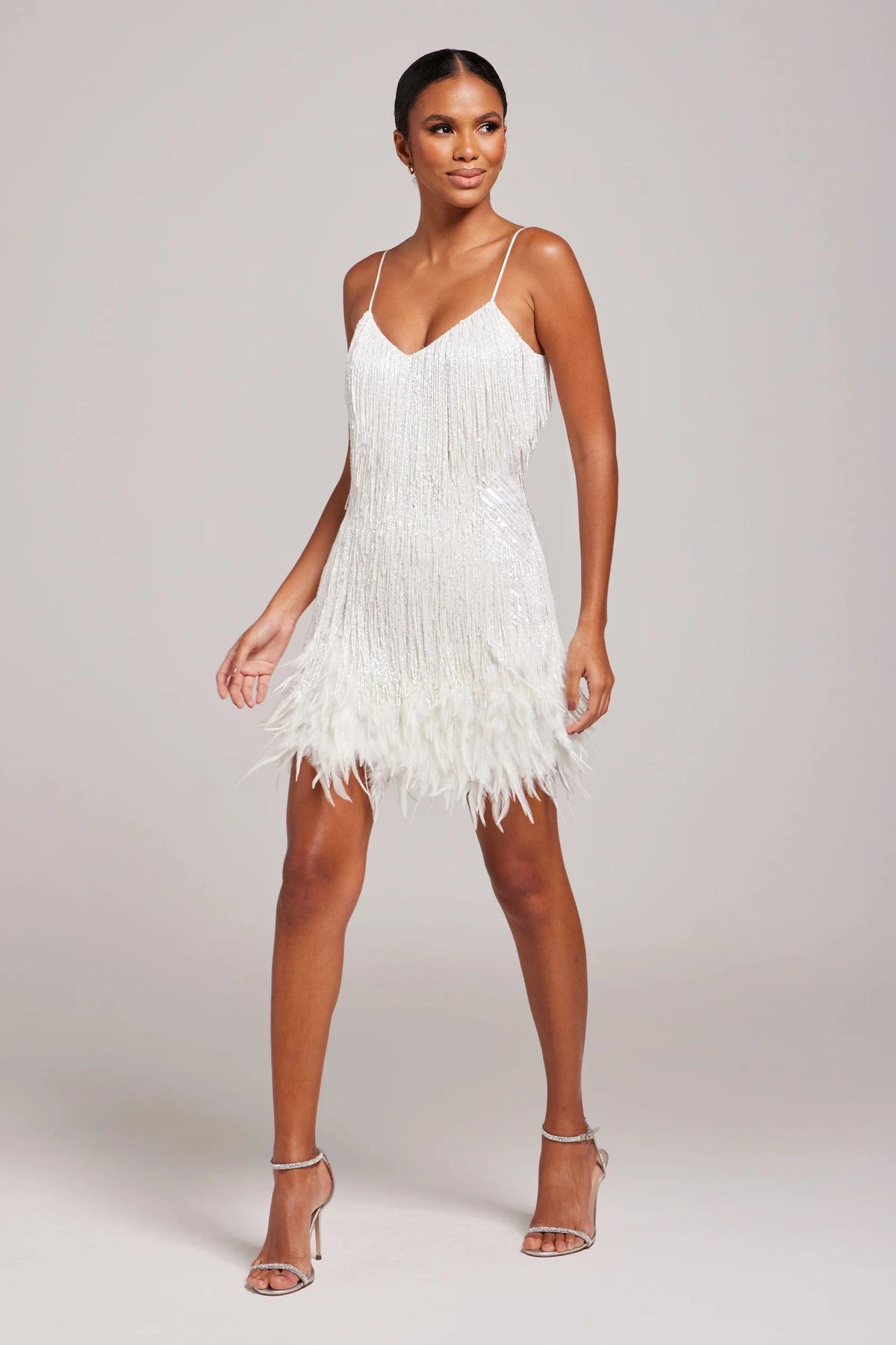 Dames Cocktailjurk met Franjes en Verenaccenten – Glamoureus & Elegant – Belle