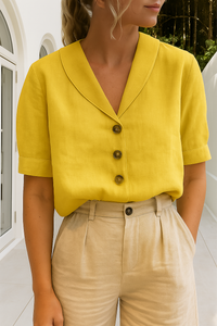 Elise Dames Blouse – Katoen Linnen Model