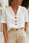 Elise Dames Blouse – Katoen Linnen Model