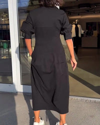 Dames Midi Jurk – Elegant & Comfortabel – Élodie