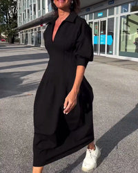Dames Midi Jurk – Elegant & Comfortabel – Élodie