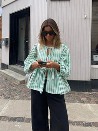 Dames Top met Pofmouwen – Elegant & Trendy – Maëline
