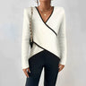 Dames Top met Lange Mouwen en V-Hals – Comfortabel & Stijlvol – Julienne