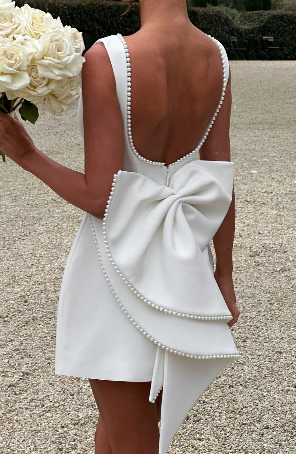 Dames Mini Jurk met Pareldetails – Elegant & Feestelijk – Aurélie