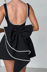 Dames Mini Jurk met Pareldetails – Elegant & Feestelijk – Aurélie