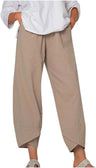 Luchtige Broek met Wijde Pijpen en Elastische Taille – Ontspannen & Elegant – Mahélie