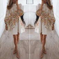 Dames Mini Jurk met Knoopsluiting – Luchtig & Stijlvol – Rosalie