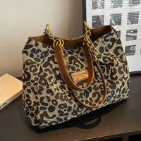 Leona Dames Shopper – Luipaardprint Handtas
