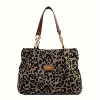 Leona Dames Shopper – Luipaardprint Handtas