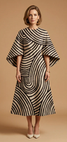 Midi Jurk met Ronde Hals – Elegant & Tijdloos – Zaféliane