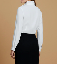 Dames Blouse met Ruches en Lange Mouwen – Elegant & Tijdloos – Zoréllisse