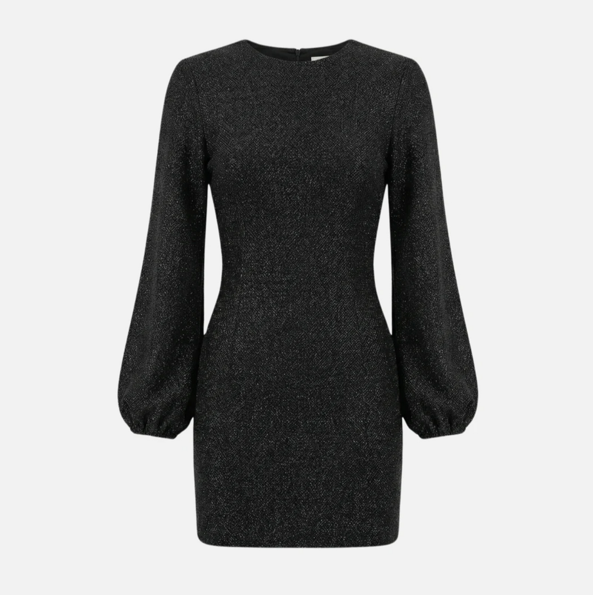 Dames Pailletten Mini Jurk met V-Hals en Lange Mouwen – Glamoureus & Elegant – Théolina