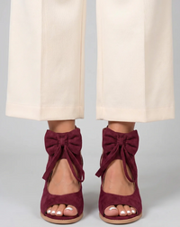 Sandalen met Blokhak, Open Neus en Strikdetail – Verfijnd & Comfortabel – Lélia