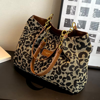 Leona Dames Shopper – Luipaardprint Handtas