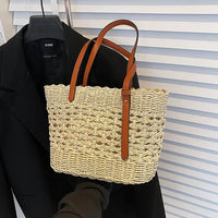 Dames Boho Strandtas – Geweven & Ruim – Solène