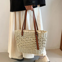 Dames Boho Strandtas – Geweven & Ruim – Solène