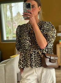 Dames Top met Pofmouwen – Elegant & Trendy – Maëline