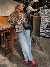 Dames Top met Pofmouwen – Elegant & Trendy – Maëline