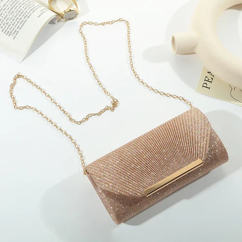 Dames clutch handtas met effen design – elegant & feestelijk – Veloura