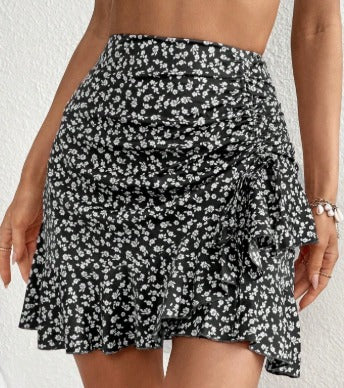 Boho Rok met Bloemenprint en Verstelbaar Taillekoord – Luchtig & Vrouwelijk – Saar