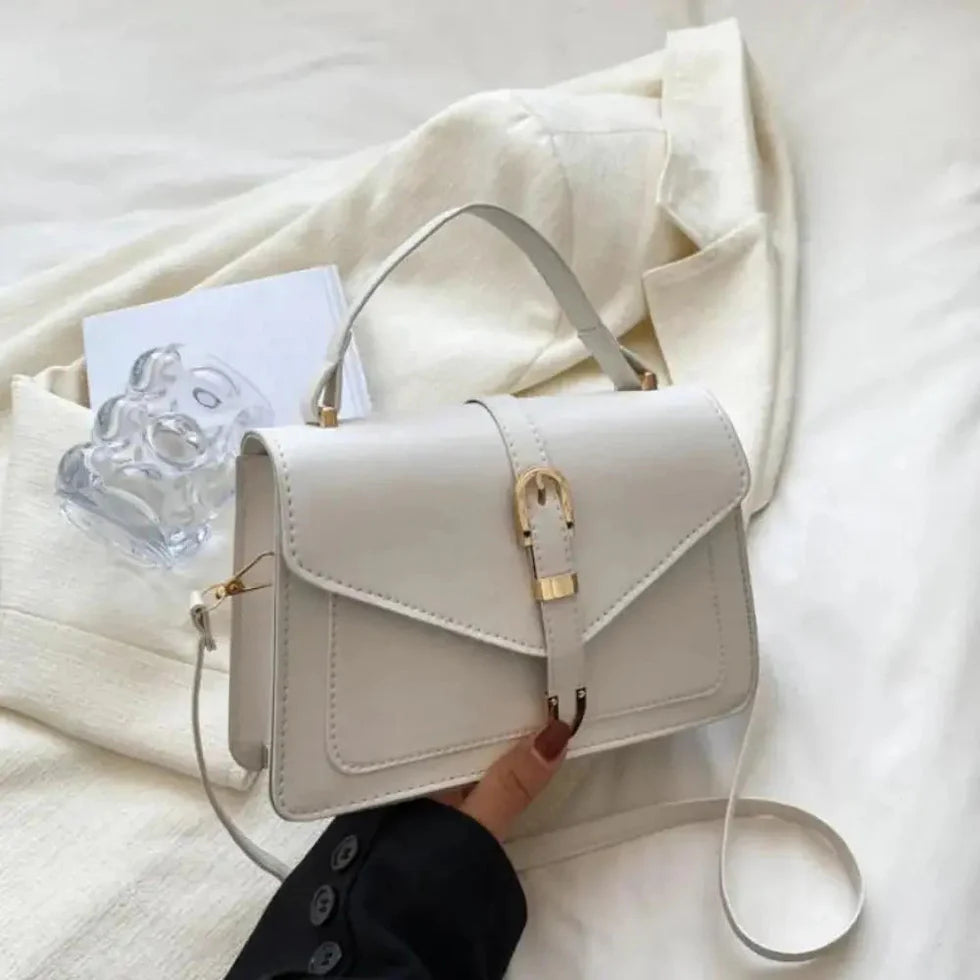 Dames Schoudertas met Gespsluiting – Compact & Elegant – Eloria