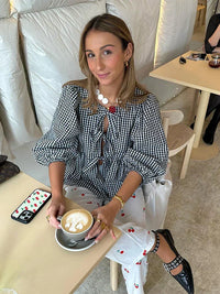 Dames Top met Pofmouwen – Elegant & Trendy – Maëline