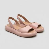 Peep-toe Slingback Sandalen met Gevormd Voetbed en Lichte Sleehak – Verfijnd & Zomers – Alexane