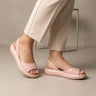 Peep-toe Slingback Sandalen met Gevormd Voetbed en Lichte Sleehak – Verfijnd & Zomers – Alexane