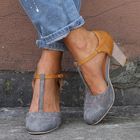 T-strap Hakken met Stabiele Pasvorm en Elegant Silhouet – Stijlvol & Vrouwelijk – Aliénette