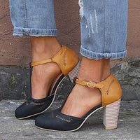 T-strap Hakken met Stabiele Pasvorm en Elegant Silhouet – Stijlvol & Vrouwelijk – Aliénette