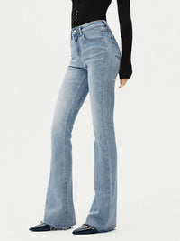 High-Waist Bootcut Jeans met Slim Fit en Stretch – Elegant & Flatterend – Annabel