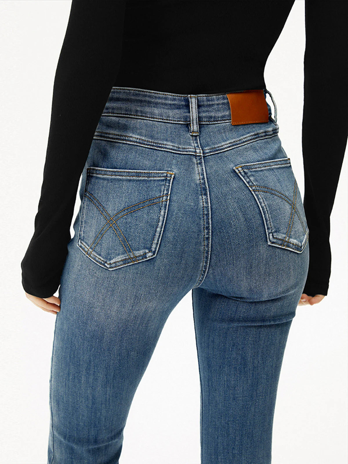 High-Waist Bootcut Jeans met Slim Fit en Stretch – Elegant & Flatterend – Annabel