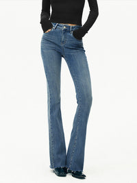 High-Waist Bootcut Jeans met Slim Fit en Stretch – Elegant & Flatterend – Annabel