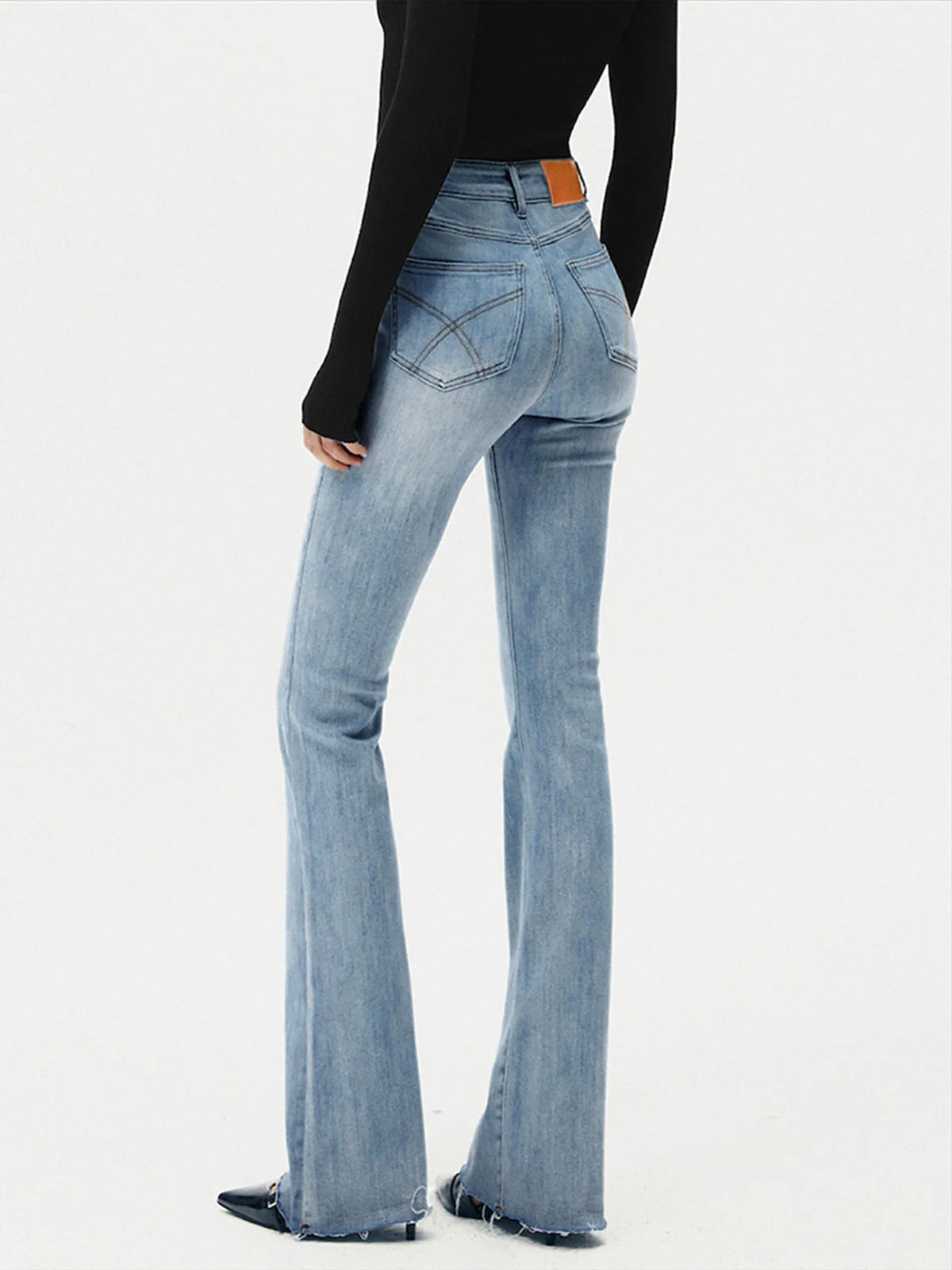 High-Waist Bootcut Jeans met Slim Fit en Stretch – Elegant & Flatterend – Annabel