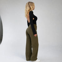 High-Waist Pantalon met Rechte Pijpen – Elegant & Tijdloos – Anneloes