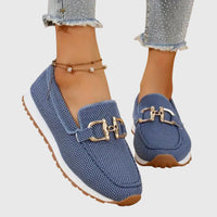 Loafers met Gouden Gesp en Plateauzool – Verzorgd & Veelzijdig – Ariane