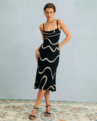 Dames Gebreide Midi Jurk met Mermaid Zoom – Elegant & Tijdloos – Avéllisse