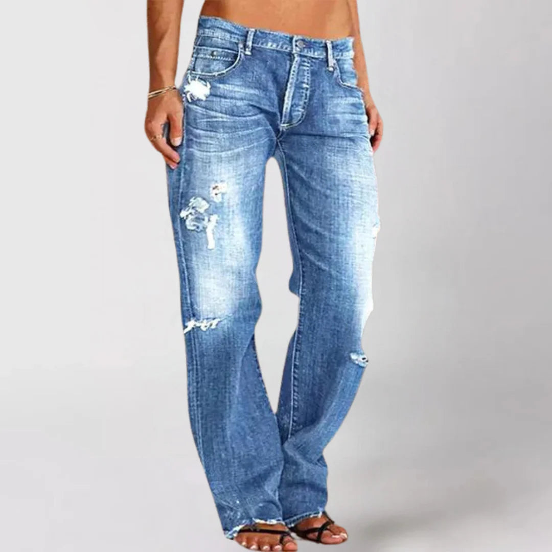 Wide Leg Jeans met Stretch en Wijde Pijpen – Relaxed & Modern – Brigitte