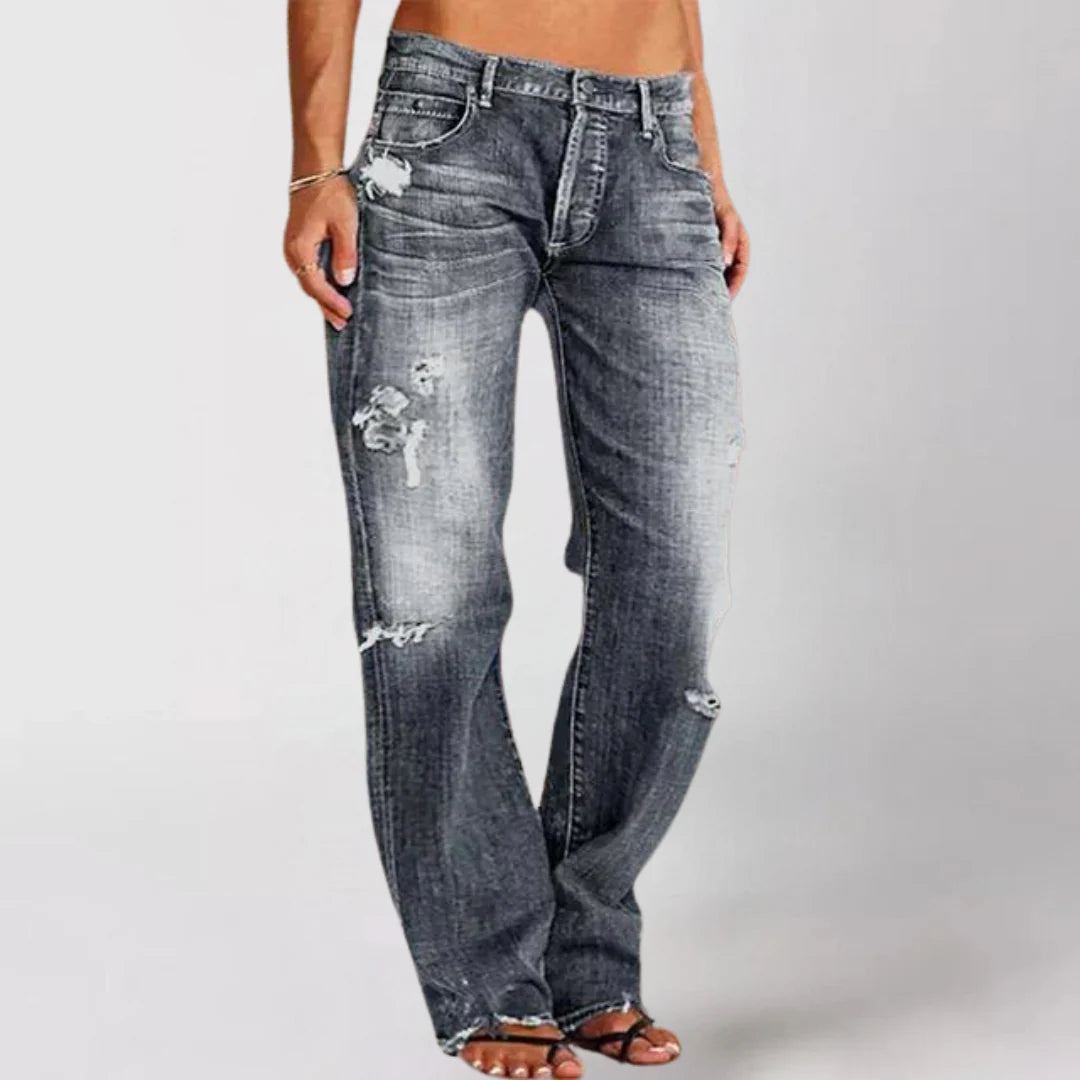 Wide Leg Jeans met Stretch en Wijde Pijpen – Relaxed & Modern – Brigitte