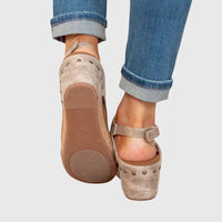 Sandalen met Lichtgewicht Sleehak en Gespsluiting – Comfortabel & Veelzijdig – Colombe