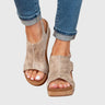 Sandalen met Lichtgewicht Sleehak en Gespsluiting – Comfortabel & Veelzijdig – Colombe