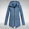 Dames Parka Met Trekkoordcapuchon En Verlengde Achterzoom