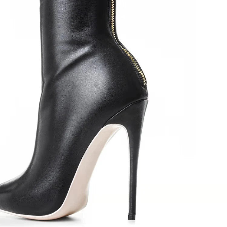Overknee Laarzen met Gouden Blokhak en Vegan Leer – Glamoureus & Comfortabel – Donna