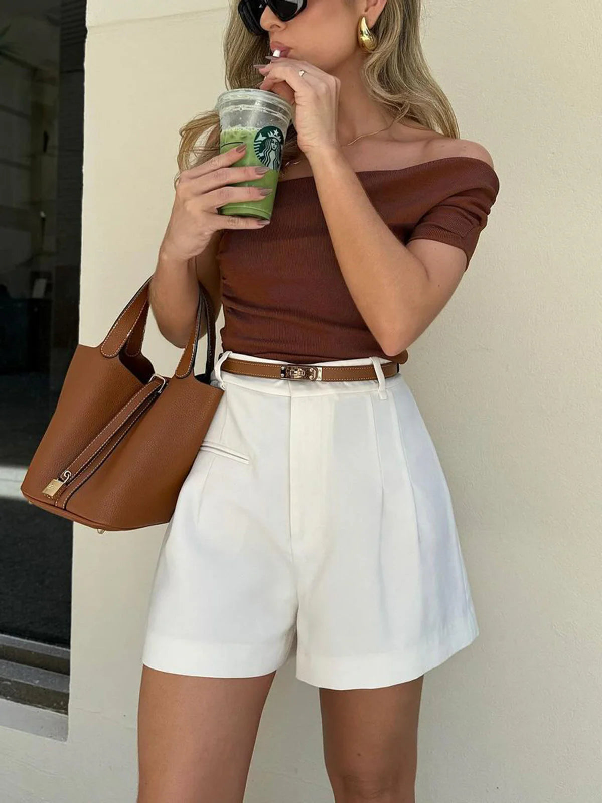 Korte Broek met Hoge Taille en Regular Fit – Luchtig & Veelzijdig – Doutzen
