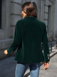 Dames Fluwelen Blazer met Elegante Pasvorm – Tijdloos & Verfijnd – Maelis