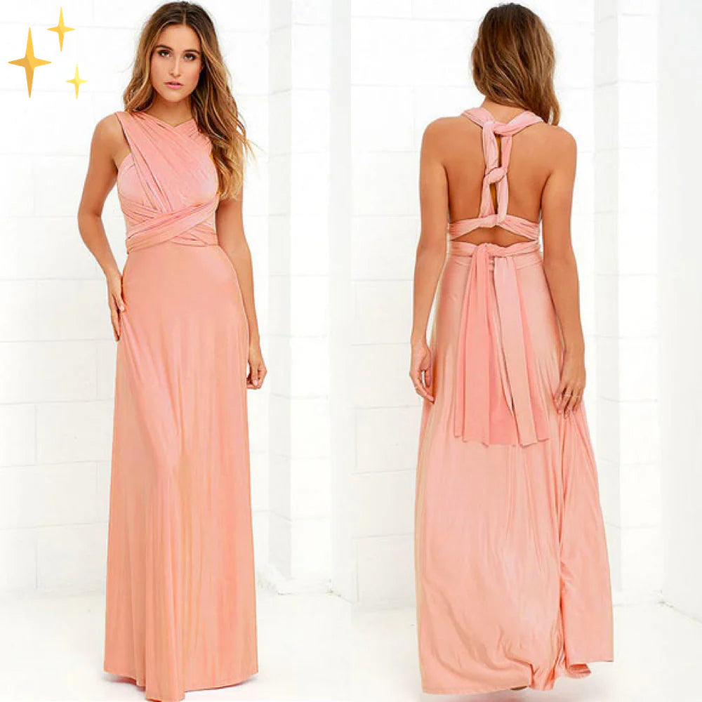 Dames multiway maxi wikkeljurk – elegant & veelzijdig – Élaréva