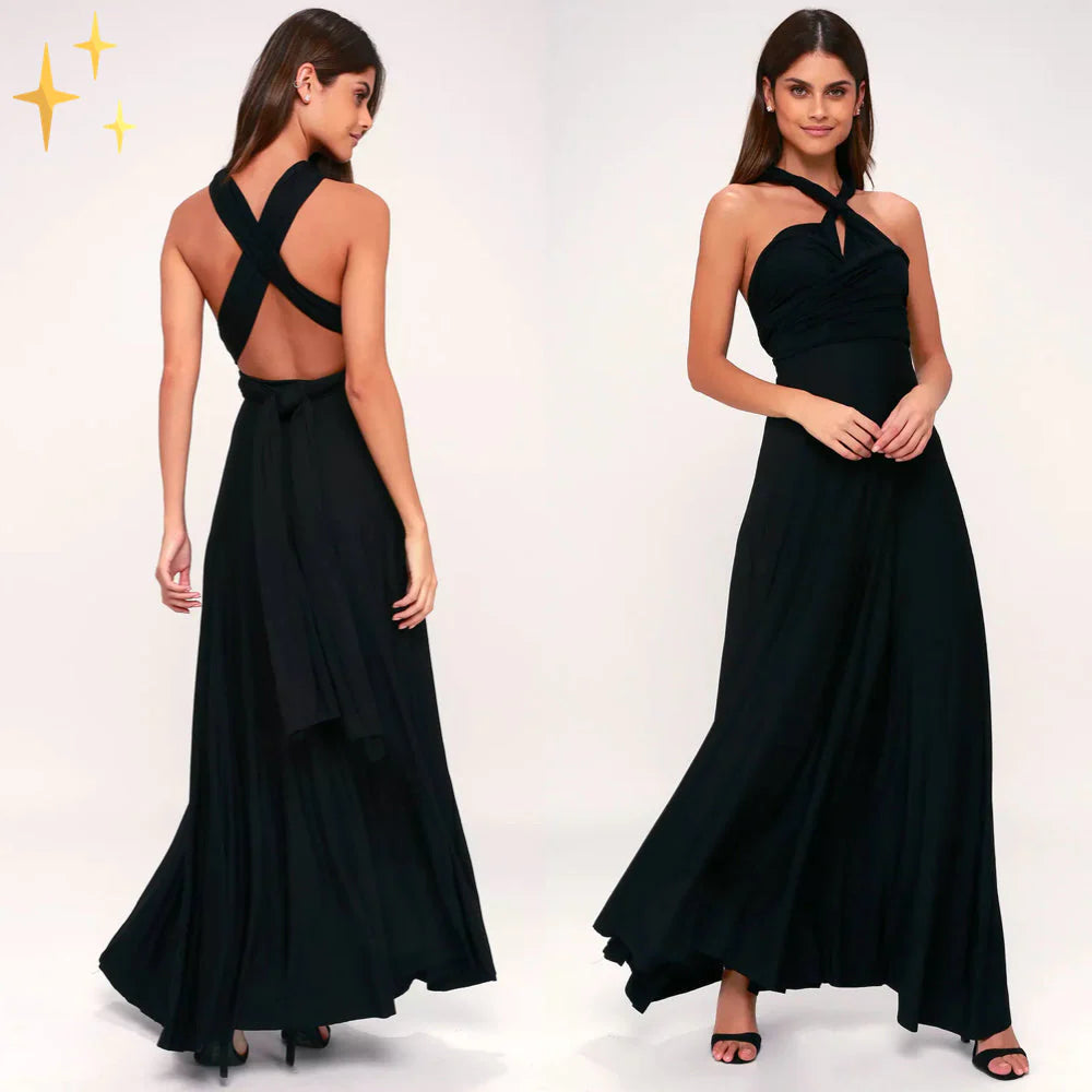 Dames multiway maxi wikkeljurk – elegant & veelzijdig – Élaréva